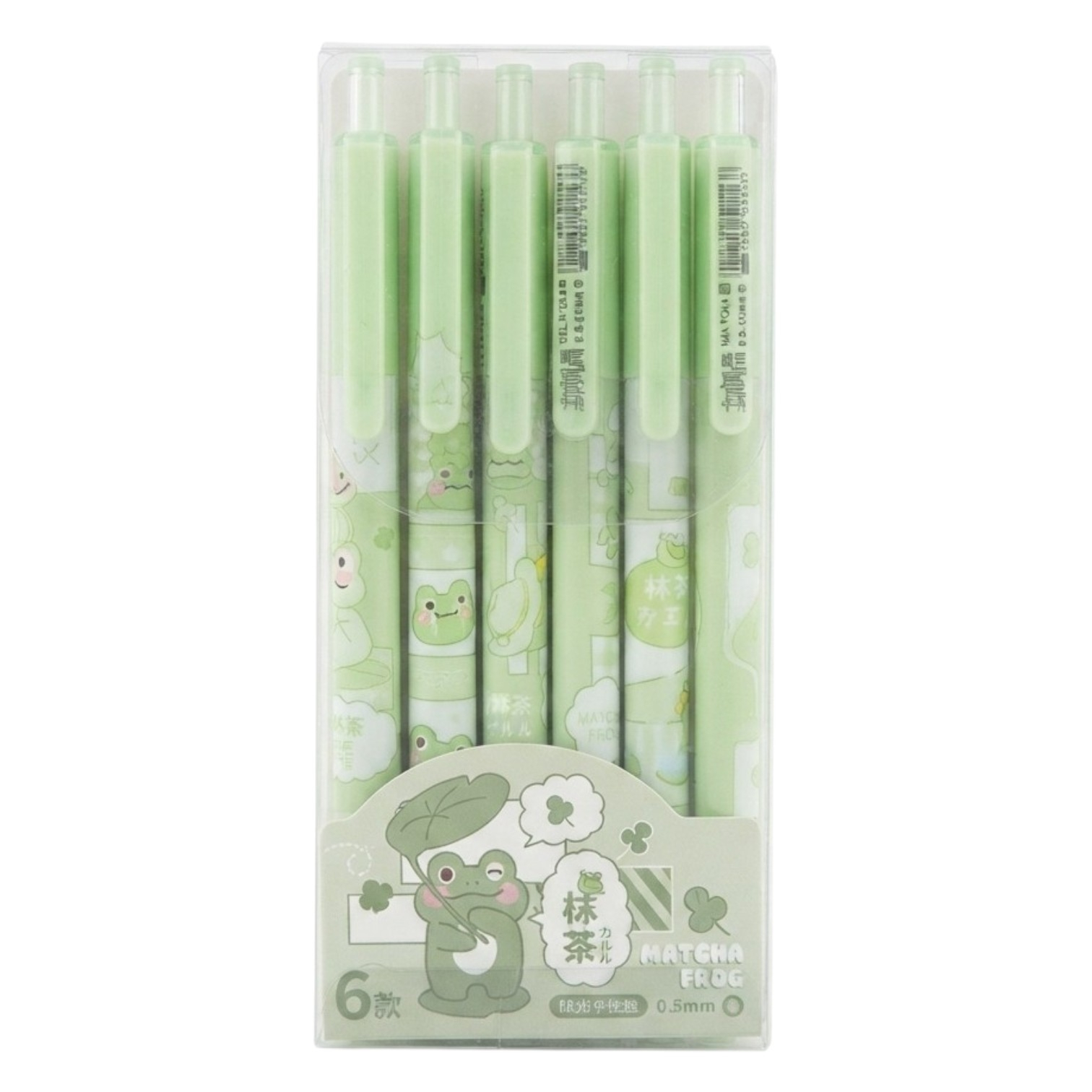 خودکار 0.5 میلی متری مدل YM-1173  طرح قورباغه بسته ۶ عددی