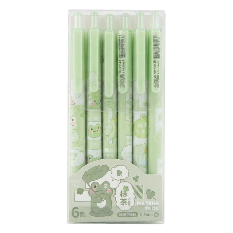 خودکار 0.5 میلی متری مدل YM-1173  طرح قورباغه بسته ۶ عددی 