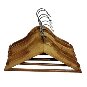 چوب لباسی مدل چوبی کودک c6 بسته 6 عددی