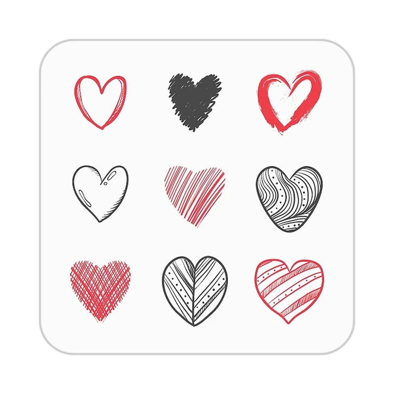 زیر لیوانی کاکتی طرح عاشقانه مدل mp37810