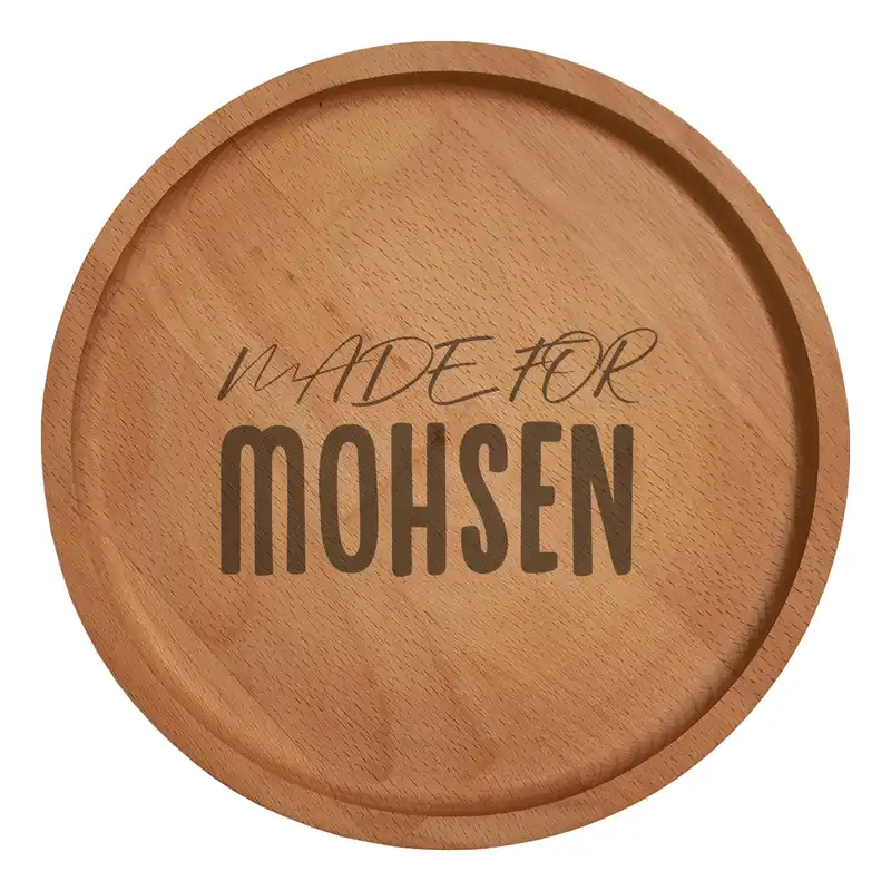 بشقاب چوبی مدل محسن