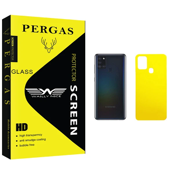 محافظ پشت گوشی وایلی نایس مدل Pergas Glass مناسب برای گوشی موبایل سامسونگ Galaxy A21s