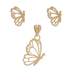 نیم ست طلا 18 عیار زنانه عدنان مدل DGHJ5