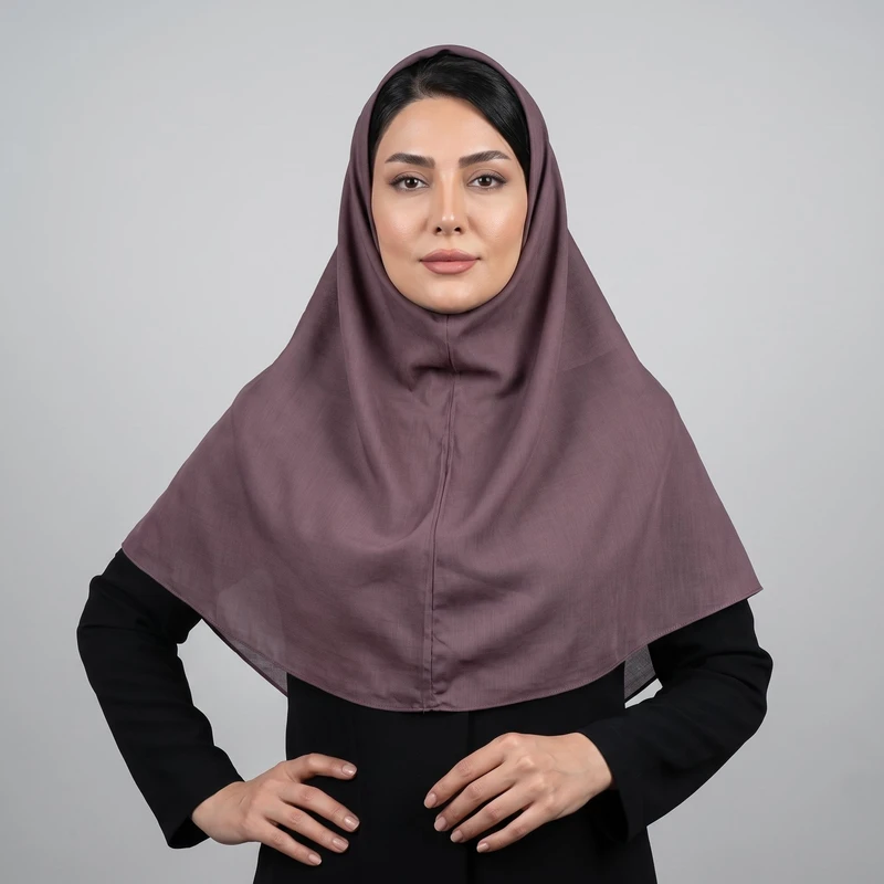 مقنعه مدل 90 کد 02 رنگ صورتی چرک تک سایز