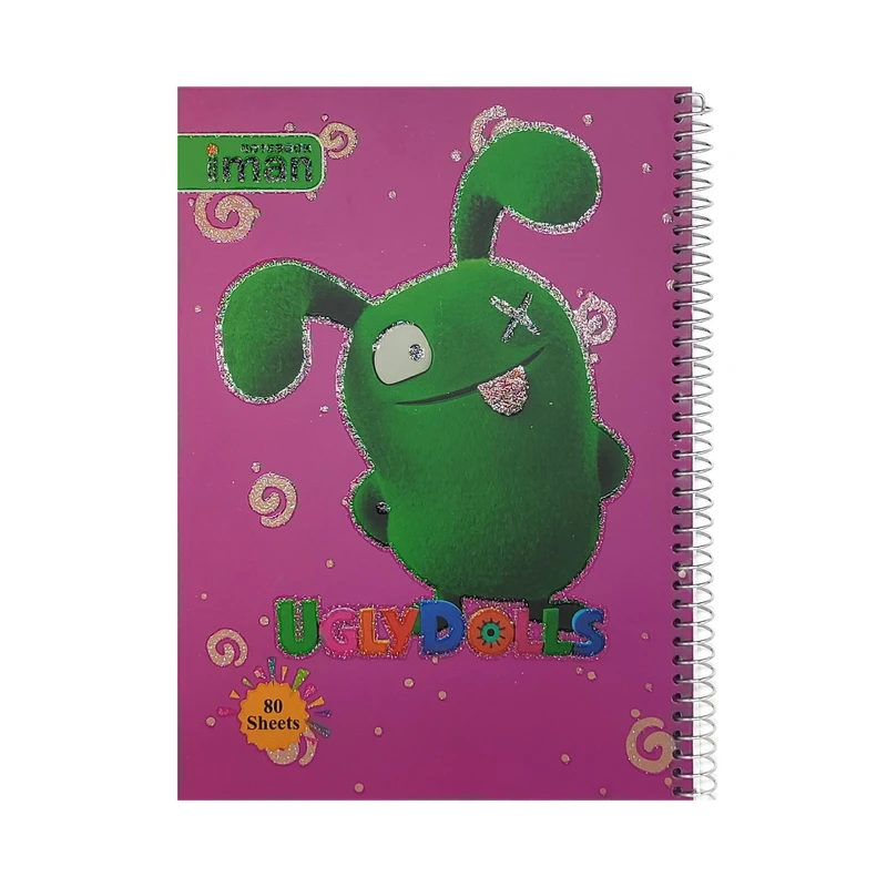 دفتر مشق 80 برگ ایمان مدل Ugly dolls کد 8502