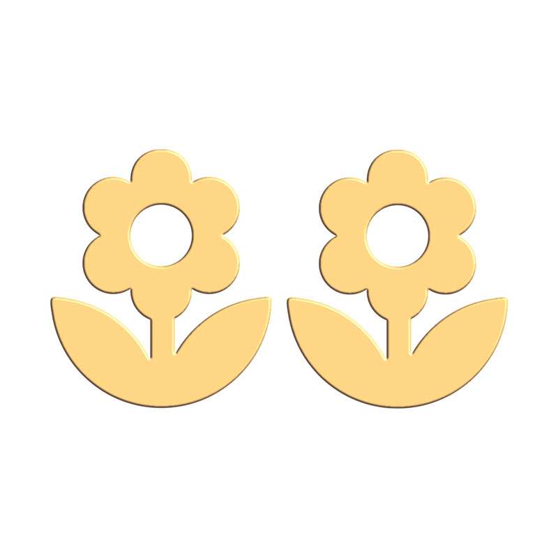 گوشواره طلا 18 عیار زنانه فرشته مدل گل WEL-000264 گوشواره طلا 18 عیار زنانه فرشته مدل گل WEL-000264