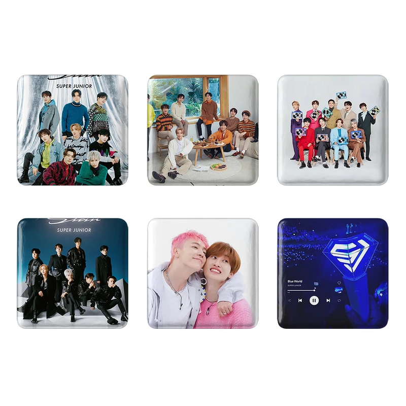 مگنت خندالو طرح گروه سوپر جونیور Super Junior کد 1292A مجموعه 6 عددی
