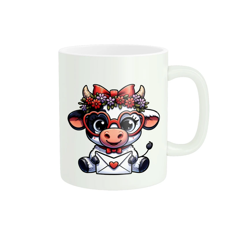 ماگ پاد آفرین مدل عشق طرح کارتونی کیوت کد PM1611