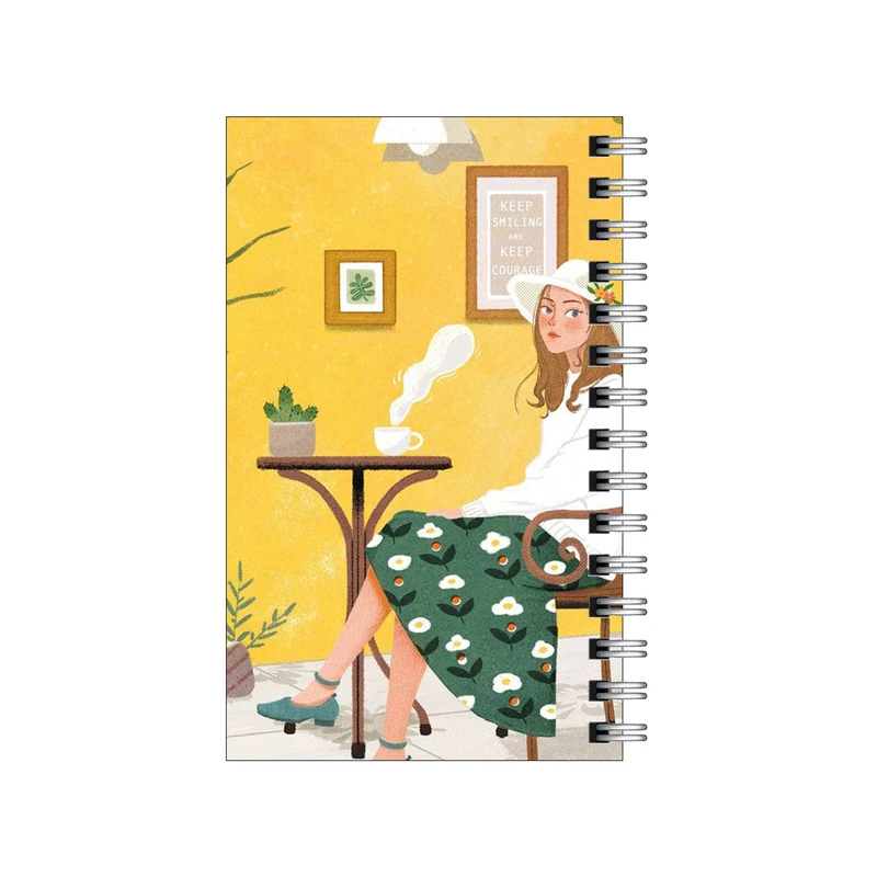 دفترچه یادداشت مدل to do list طرح دختر و اتاق کد 7780058