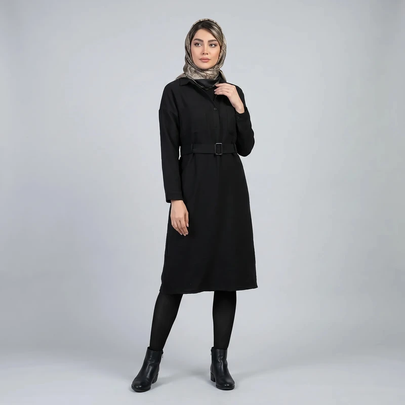پیراهن یقه برگردان زنانه آر اِن اِس مدل 11082691