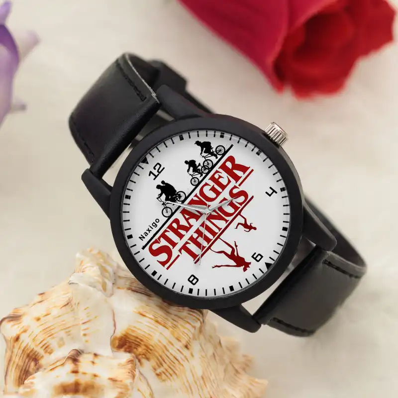 ساعت مچی عقربه ای ناکسیگو طرح Stranger Things کد LF4246