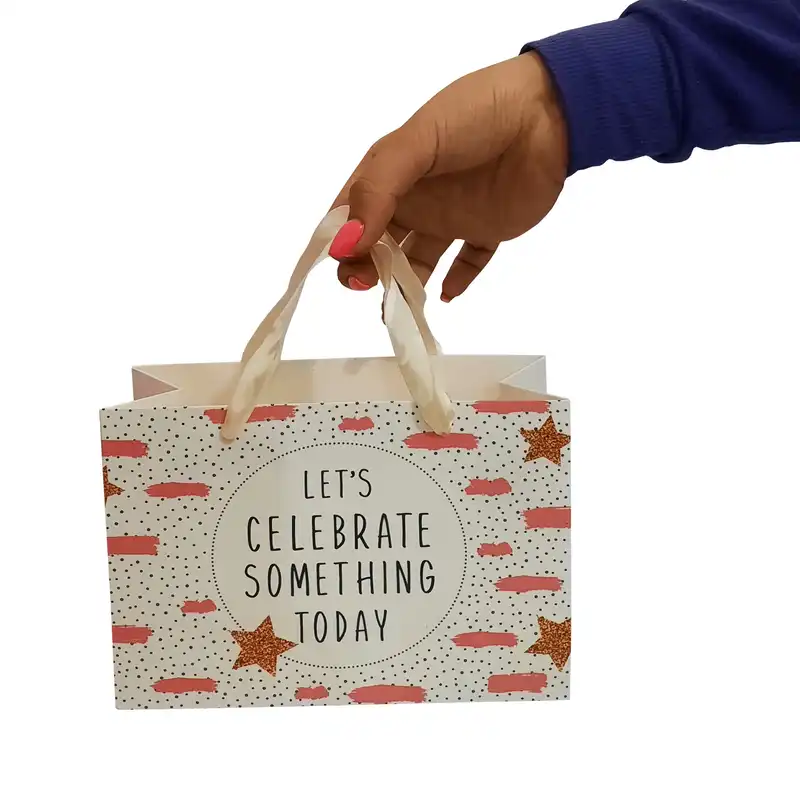 پاکت هدیه طرح خالخالی و ستاره کد GP 216