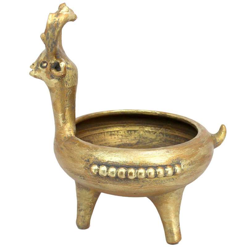 شکلات خوری سفالی دست نگار مدل گوزن 