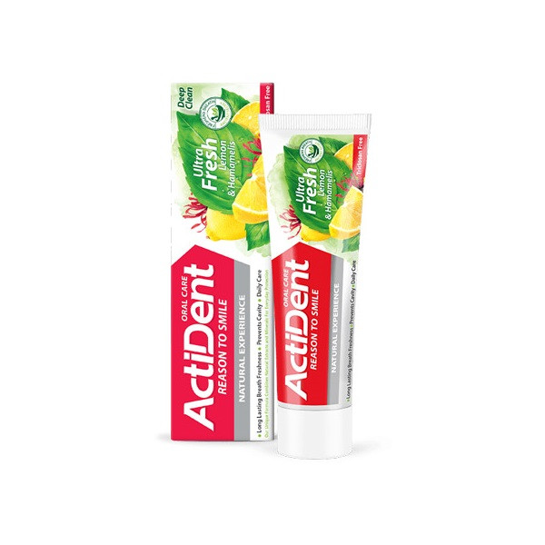 خمیر دندان اکتیدنت مدل Ultra Shine -Ultra Fresh  وزن 100 گرم بسته 2 عددی