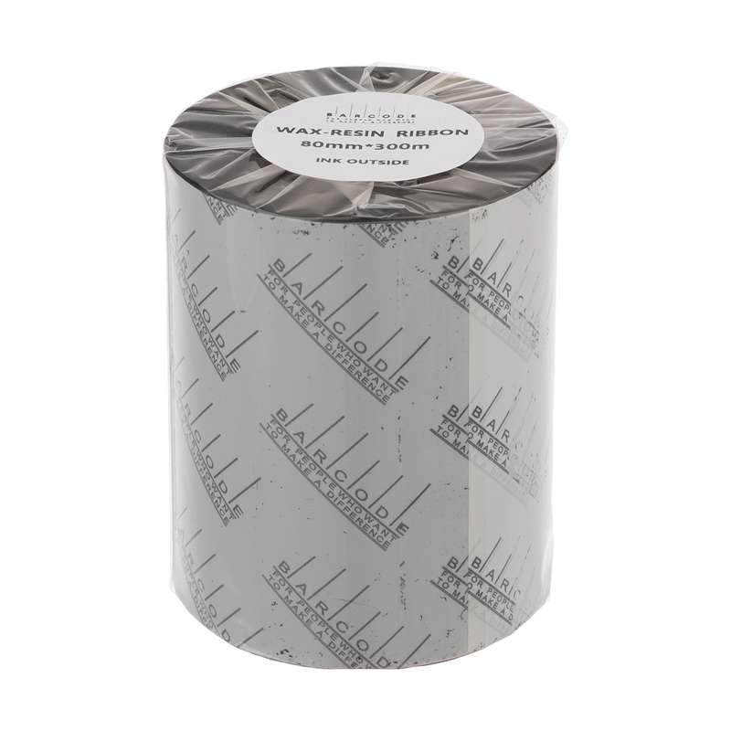 ریبون پرینتر لیبل زن بارکد مدل Wax-Resin 80 mm x 300 m