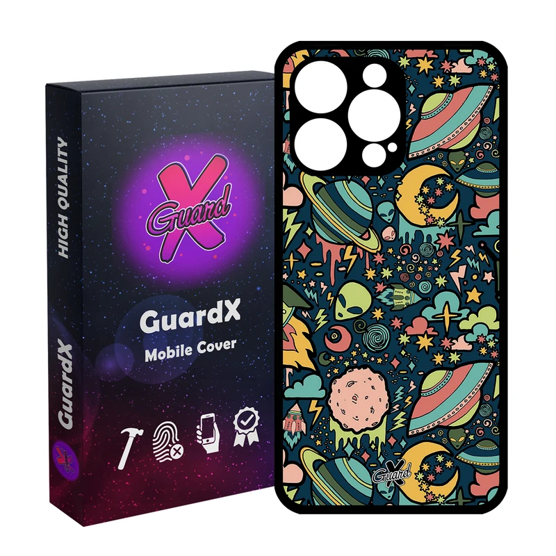 کاور گارد ایکس طرح Galaxy مدل قاب Glass10191 مناسب برای گوشی موبایل اپل iPhone 15 Pro Max