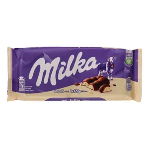 شکلات شیری حبابی وایت میلکا - 95 گرم 