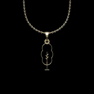 گردنبند طلا 18 عیار زنانه مدوپد مدل درخت کد L2-1-1017