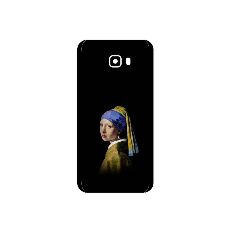 برچسب پوششی ماهوت مدل Girl with a Pearl Earring of Vermeer مناسب برای گوشی موبایل سامسونگ Galaxy C7 Pro