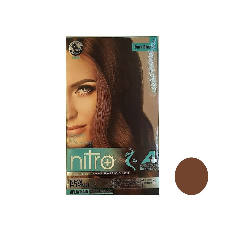 کیت رنگ مو و ابرو نیتروپلاس شماره 6 حجم 100 میلی لیتر رنگ بلوند تیره کیت رنگ مو و ابرو نیتروپلاس شماره 6 حجم 100 میلی لیتر رنگ بلوند تیره