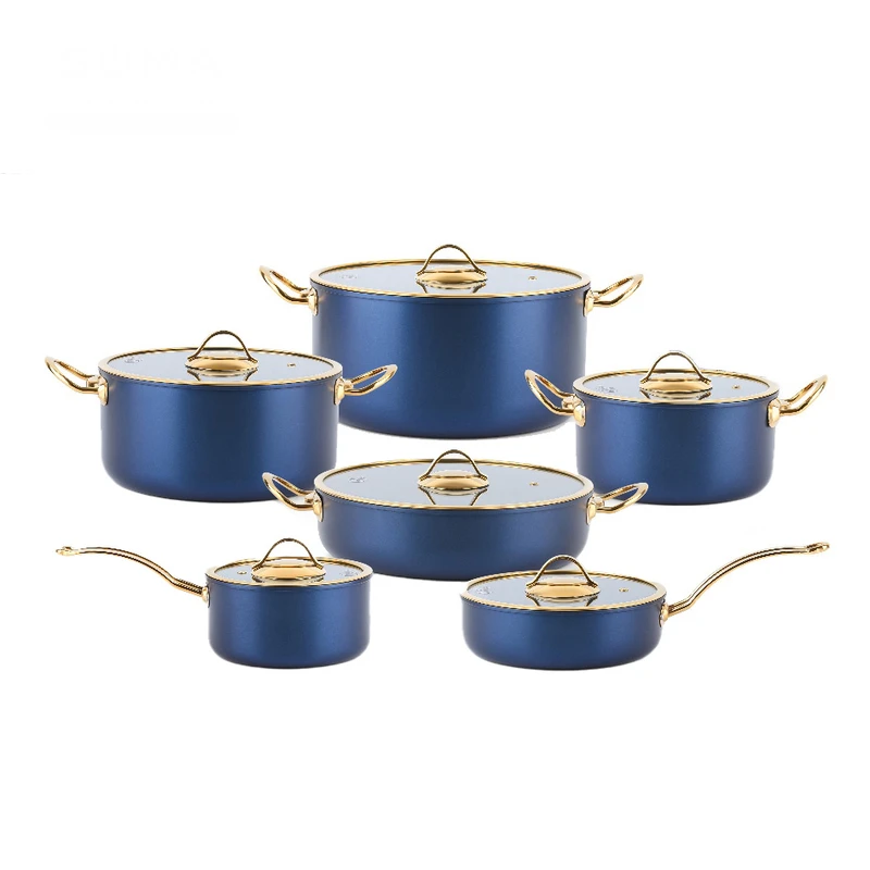 سرویس قابلمه و تابه گرانیت 12 پارچه مدل ناسیکو