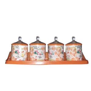 ست جای ادویه 4 پارچه طرح مادام 1