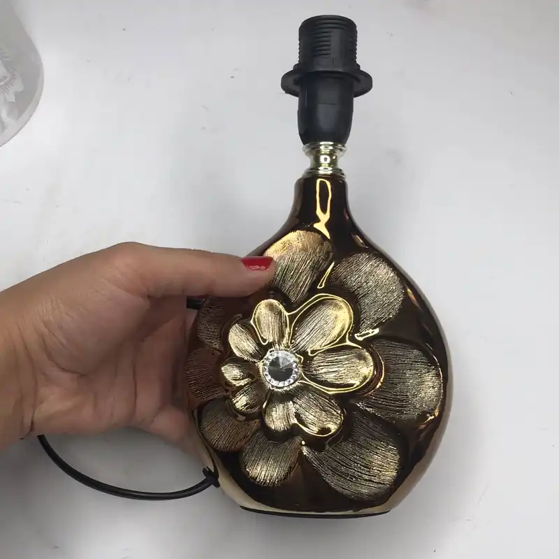 آباژور مدل گل تک  نگین