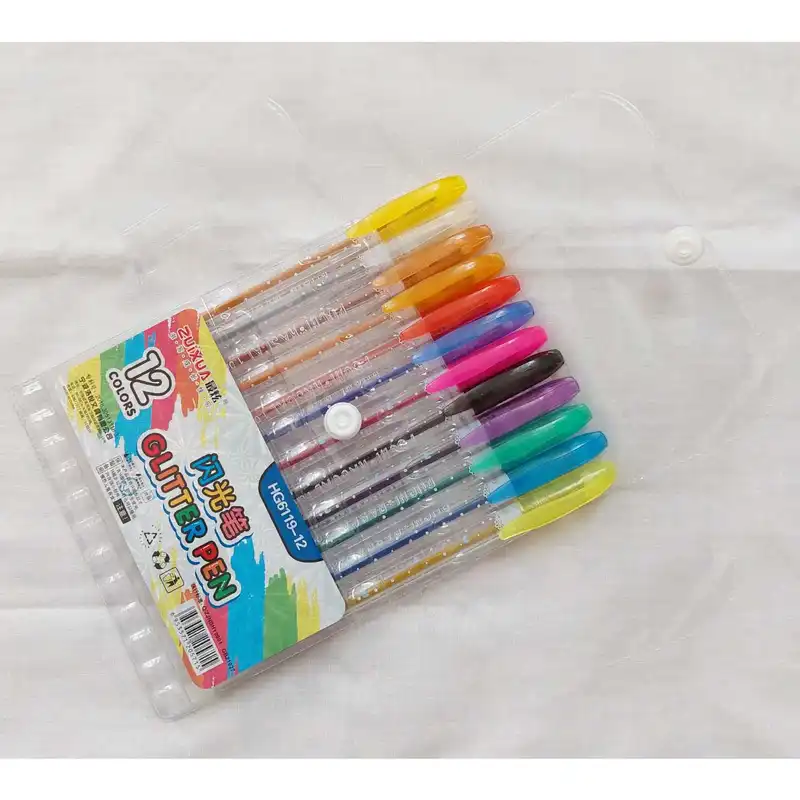 خودکار مدل اکلیلی Glitter pen بسته 12 عددی