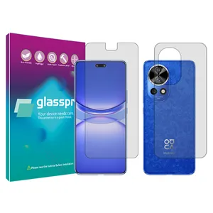 Glass Pro Resistant model transparent screen protector suitable for Huawei Nova 12 Pro mobile phone along with the back protector