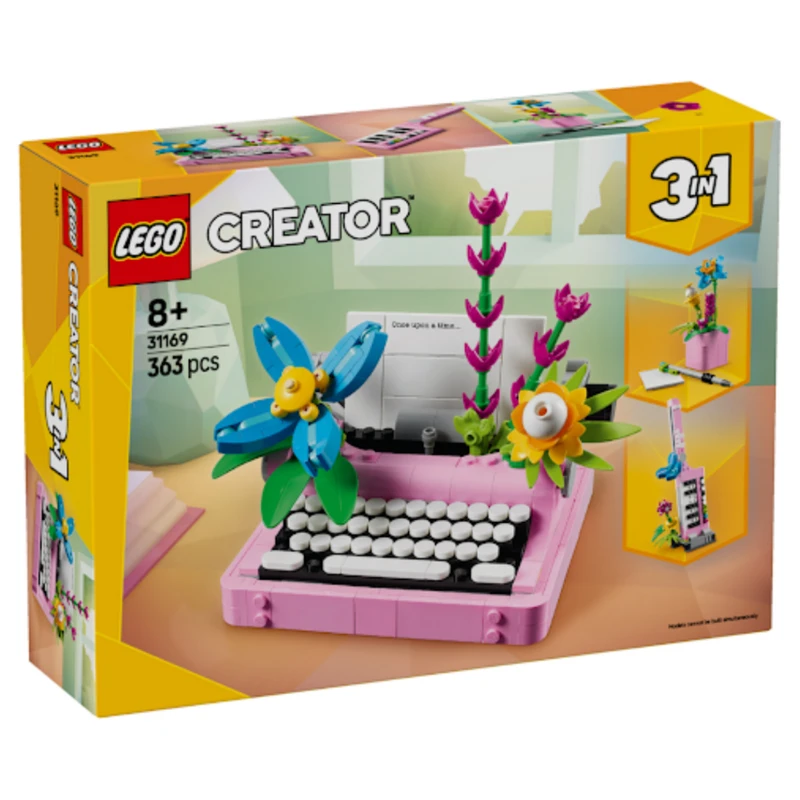 لگو سری کریتور مدل Typewriter with Flowers کد 31169 لگو سری کریتور مدل Typewriter with Flowers کد 31169