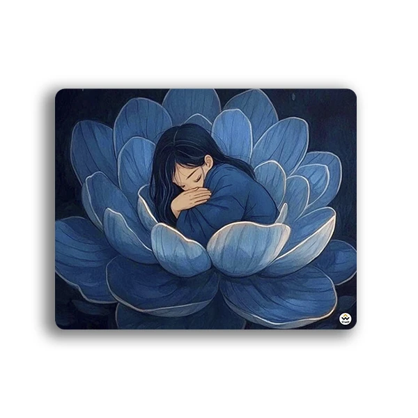 ماوس پد شادیت مدل  دختر و گل کد169 سایز 19*24 سانتیمتر 