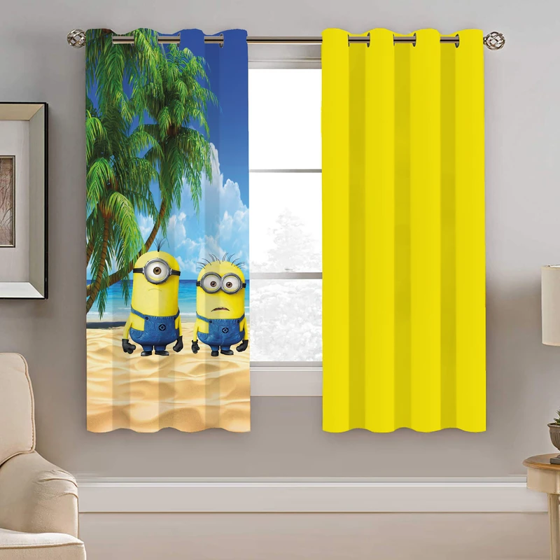 پرده نیروانا طرح مینیون کودک مدل هازان کد 8342 سایز 140×200 سانتی متر