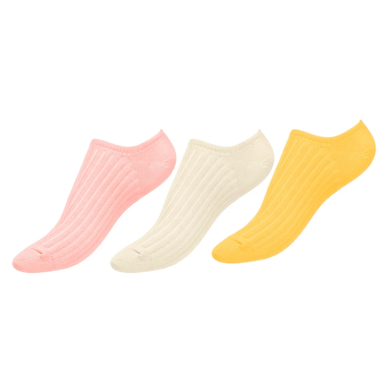 جوراب زنانه مدل زیر قوزک کبریتی کد w2-714 بسته 3 عددی