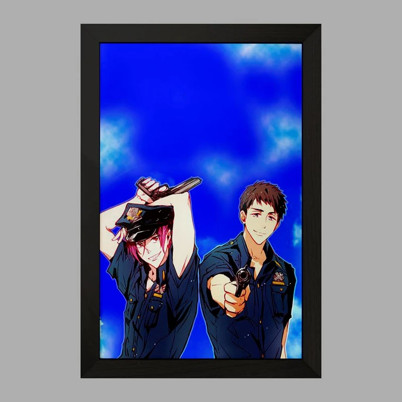 تابلو خندالو مدل یامازاکی و رین انیمه فری تیل Fairy Tail  کد 15627