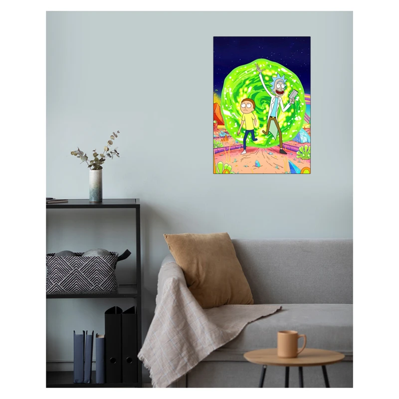 پوستر گوفی مدل انیمیشن ریک و مورتی طرح Rick and Morty کد GREE36