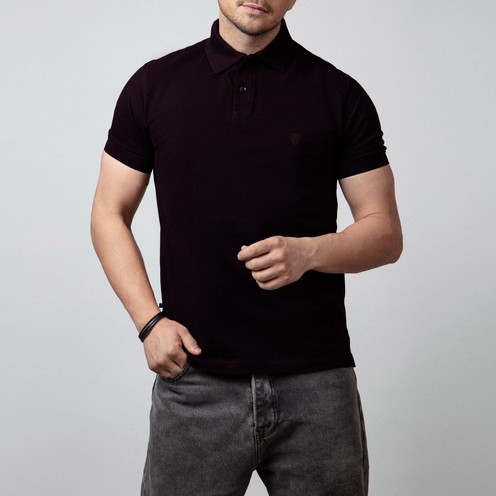 پولوشرت آستین کوتاه مردانه باینت مدل 370-43 - - 1