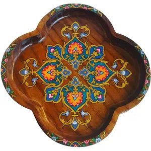 ظرف چوبی طرح گل مدل E77