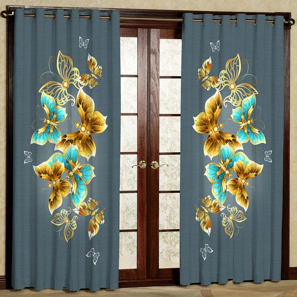 پرده مدل مخمل پانچی کد 7142 سایز 280x1140 سانتی متر