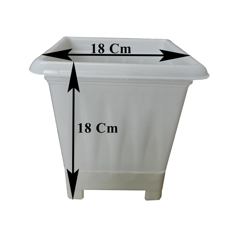 گلدان مدل پلاستیکی مربع کد Sh18