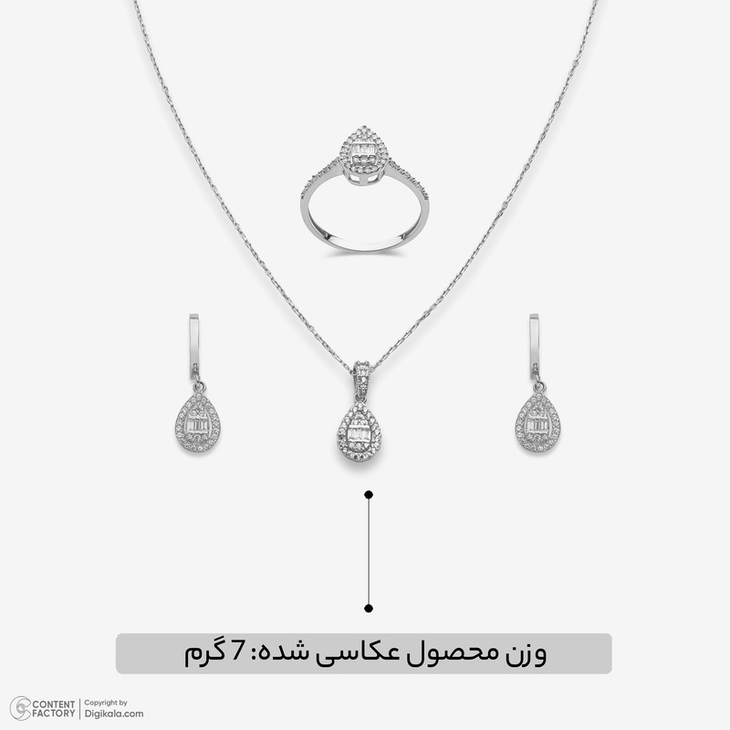نیم ست طلا 18 عیار زنانه گلدم مدل H553003