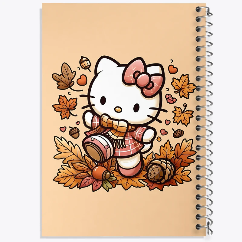 دفتر شطرنجی 50 برگ خندالو طرح هلو کیتی (Hello Kitty) کد F6142