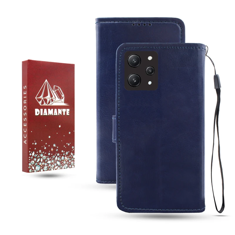 کیف کلاسوری دیامانته مدل Kif_Rd مناسب برای گوشی موبایل شیائومی Poco M6 Pro 5G به همراه بند آویز