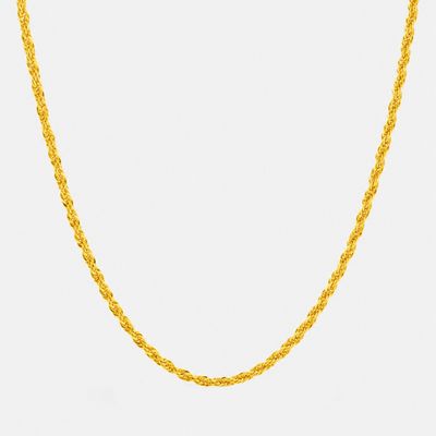 زنجیر طنابی (توئیست) طلا 18 عیار زنانه ناریا مدل لوکس کد S-45