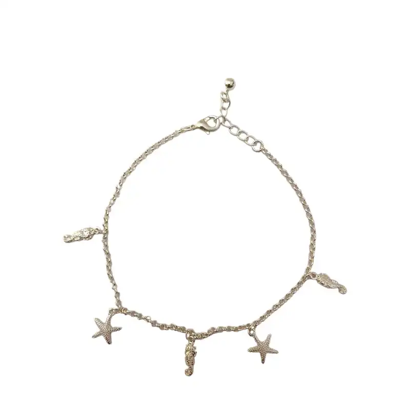 پابند زنانه مدل ستاره و اسب دریایی