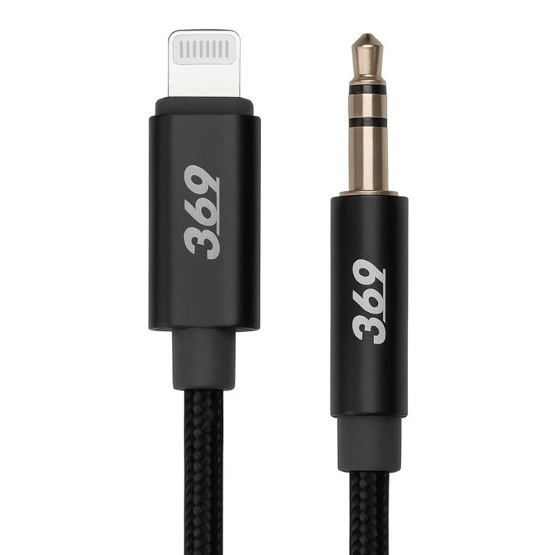 کابل تبدیل جک 3.5 Aux به لایتینگ 369 مدل F7 طول 1 متر