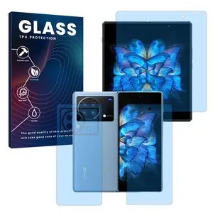 Glass Eye Care model anti-blue screen protector suitable for Vivo X Fold mobile phone along with back protector