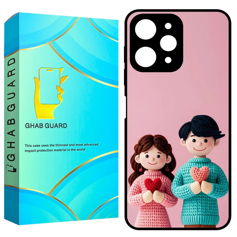 کاور قاب گارد طرح دختر و پسر مدل GCHPR12 مناسب برای گوشی موبایل شیائومی Redmi 12 4G / Redmi 12 5G / Poco M6 Pro 5G