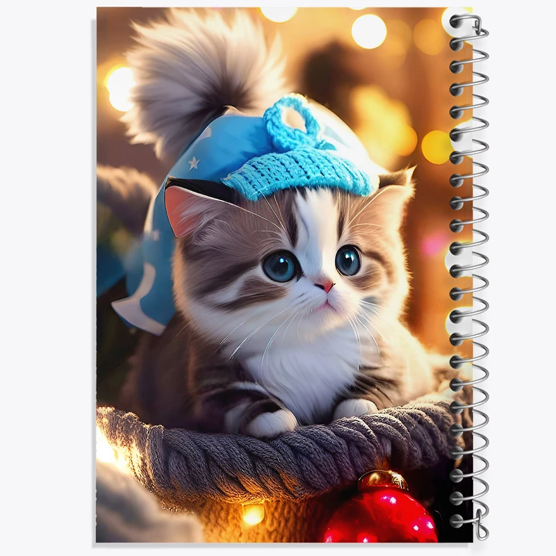 دفتر شطرنجی 50 برگ خندالو طرح گربه بامزه کد F5540