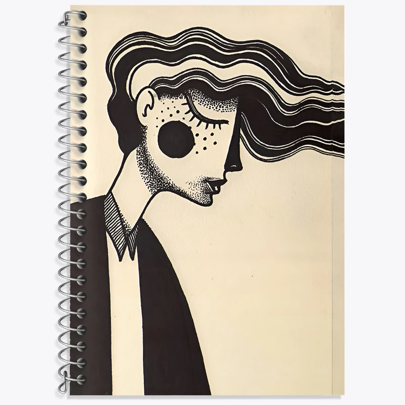 دفتر زبان 50 برگ خندالو مدل سه خط طرح دخترانه کد N5162