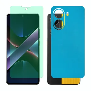 Glass Together model Green light screen protector suitable for Xiaomi Poco X7 Pro mobile phone with back cover sticker